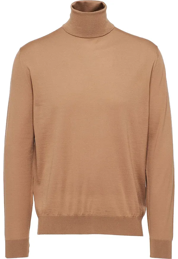 Prada tröja med hög hals - Brun