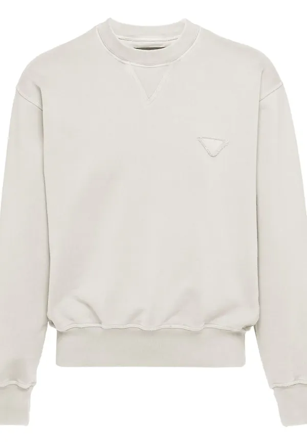 Prada tröja med märke - Neutral