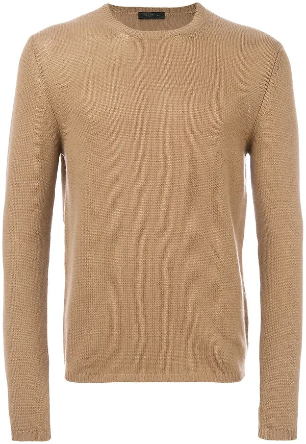 Prada tröja med rundad hals - Brun