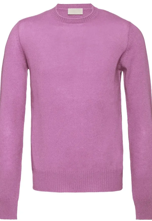 Prada tröja med rundad hals - Rosa
