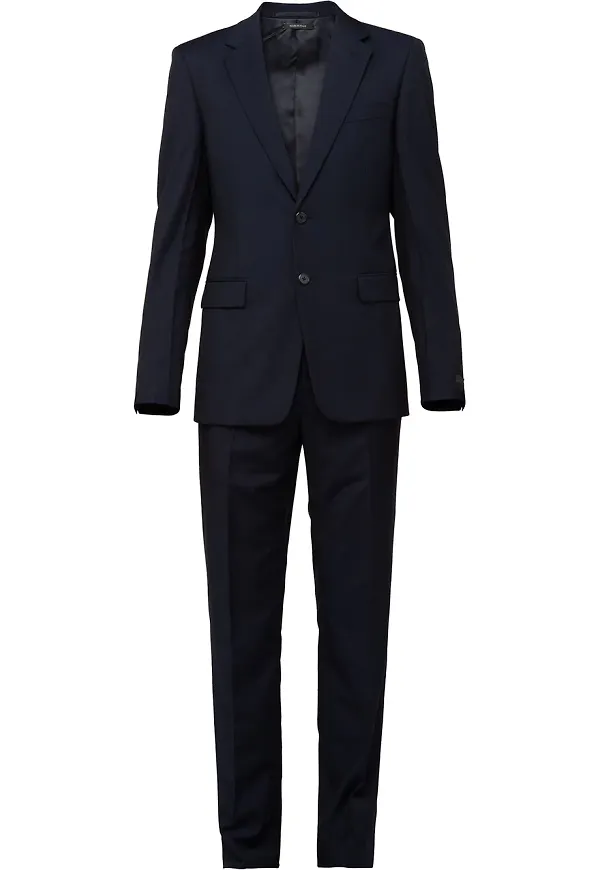 Prada tvådelad kostym i slim fit-passform - Svart