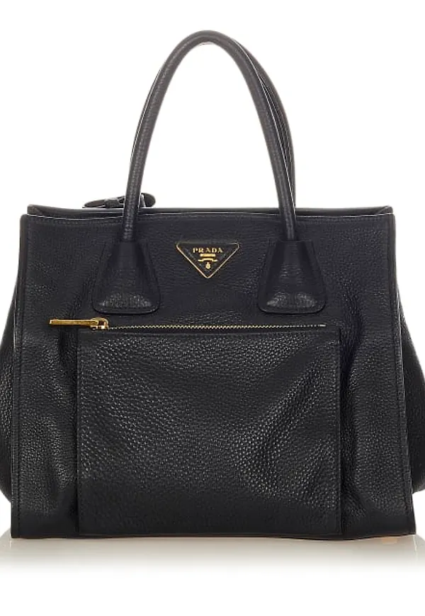 Prada Twin Pocket Leather Satchel