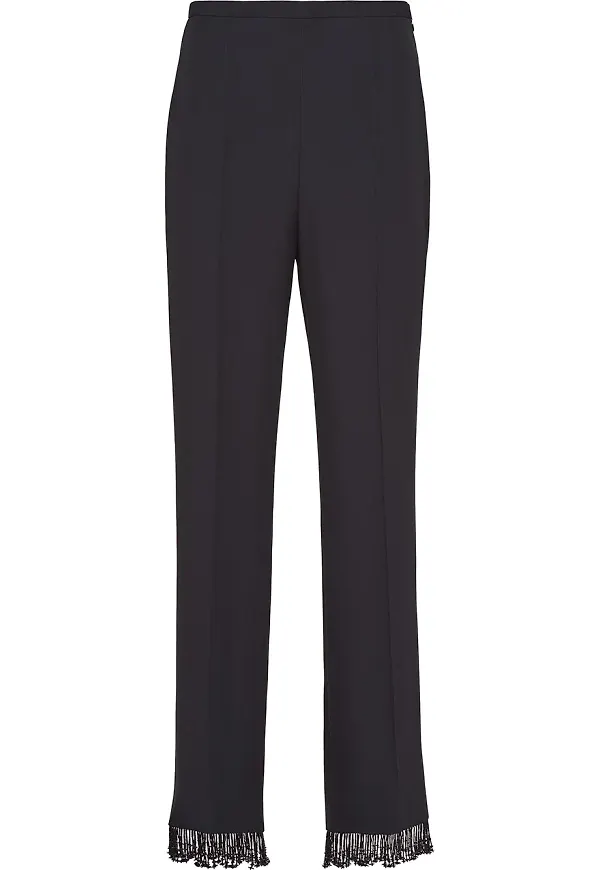 Prada utsmyckade byxor - Svart