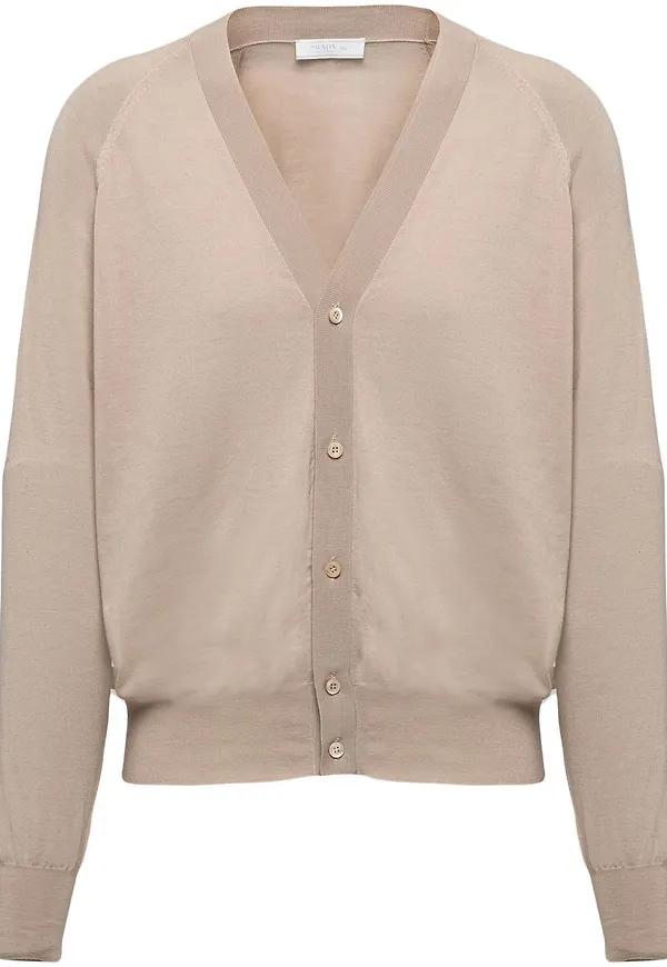 Prada v-ringad kofta - Neutral