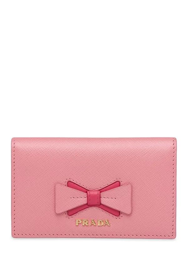 Prada vikt plånbok med rosett - Rosa