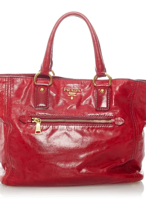 Prada Vitello Shine Leather Satchel