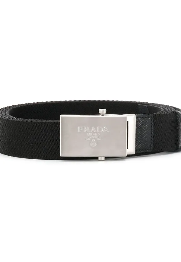 Prada vävt skärp - Svart