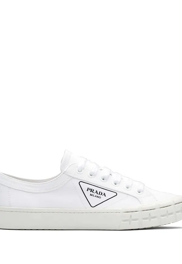 Prada Wheel låga sneakers - Vit