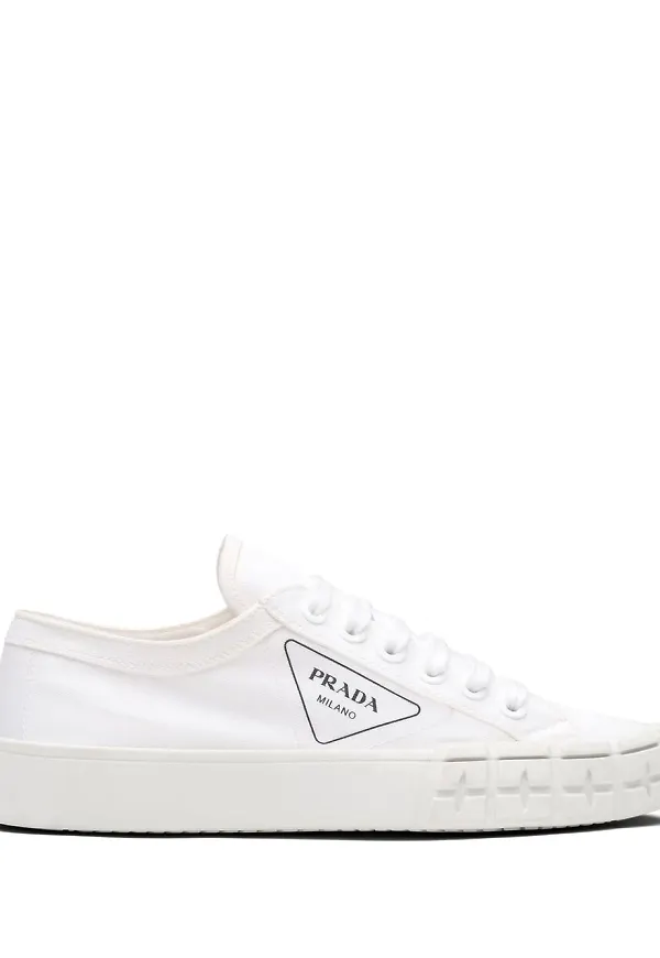 Prada Wheel låga sneakers - Vit