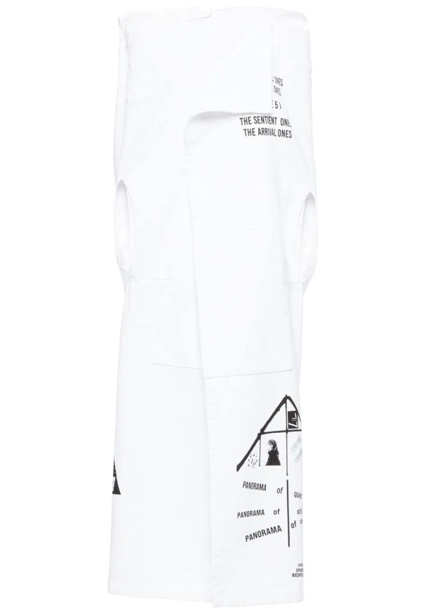 Prada ärmlös kappa i fleece - Vit