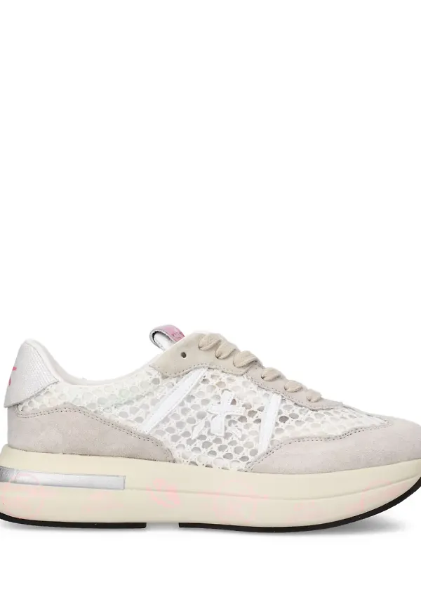 Premiata Cassie sneakers i mocka - Neutral