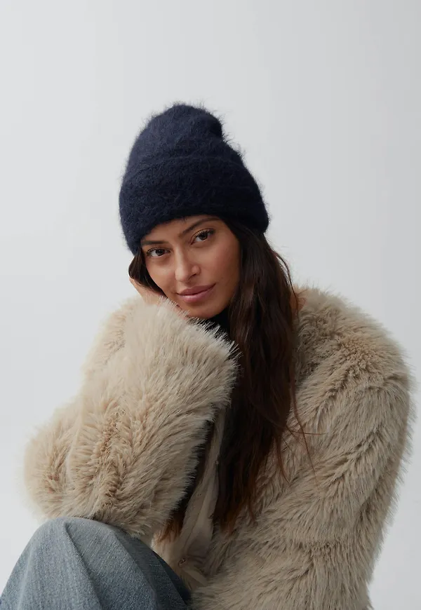 Gina Tricot - premium alpaca beanie - mössor - Blå - ONESIZE - Dam