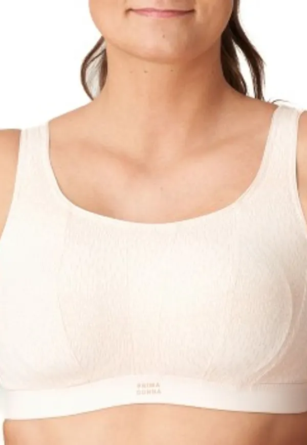 PrimaDonna BH The Gym Wireless Sport Bra Creme C 95 Dam