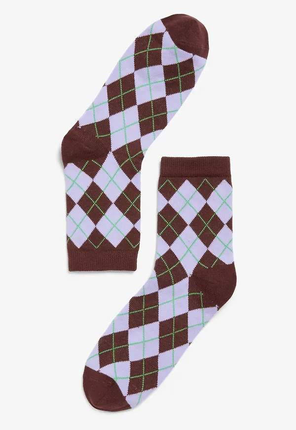 Print socks - Purple