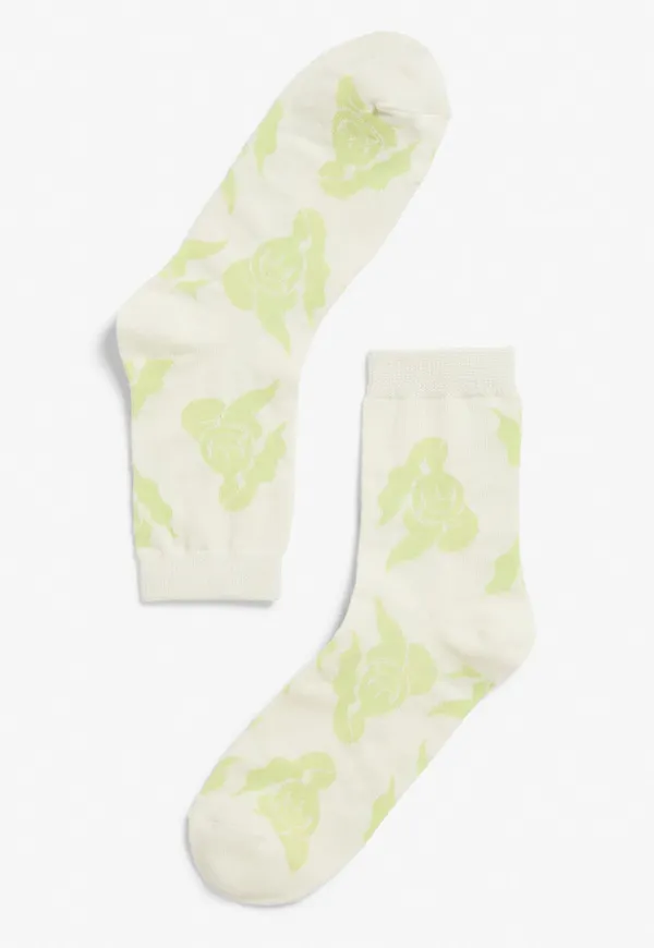 Print socks - White