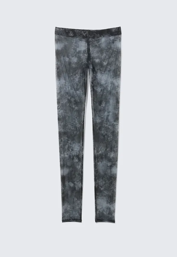 Printed Mesh Leggings