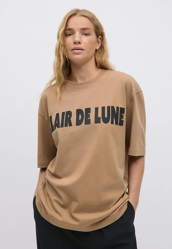 Printed oversized tee
