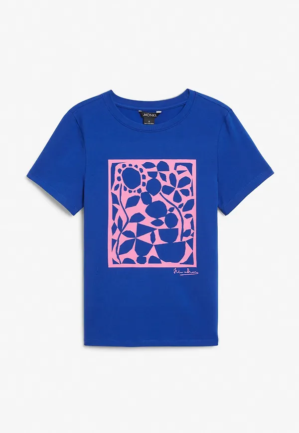 Printed short sleeve t-shirt - Blue