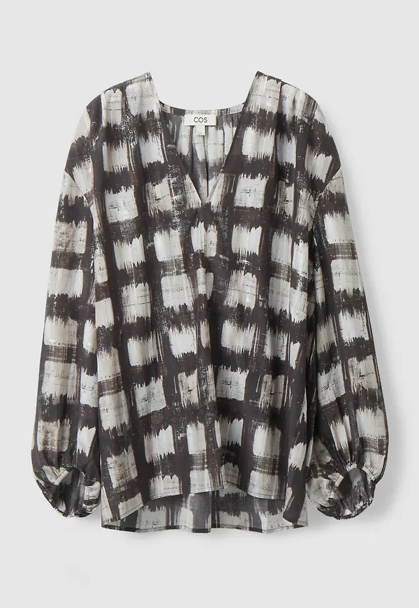 PRINTED SILK BLOUSE