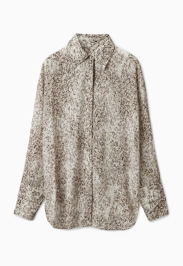 PRINTED SILK BLOUSE