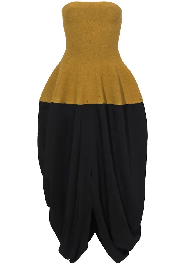 Proenza Schouler crepe strapless dress - Svart