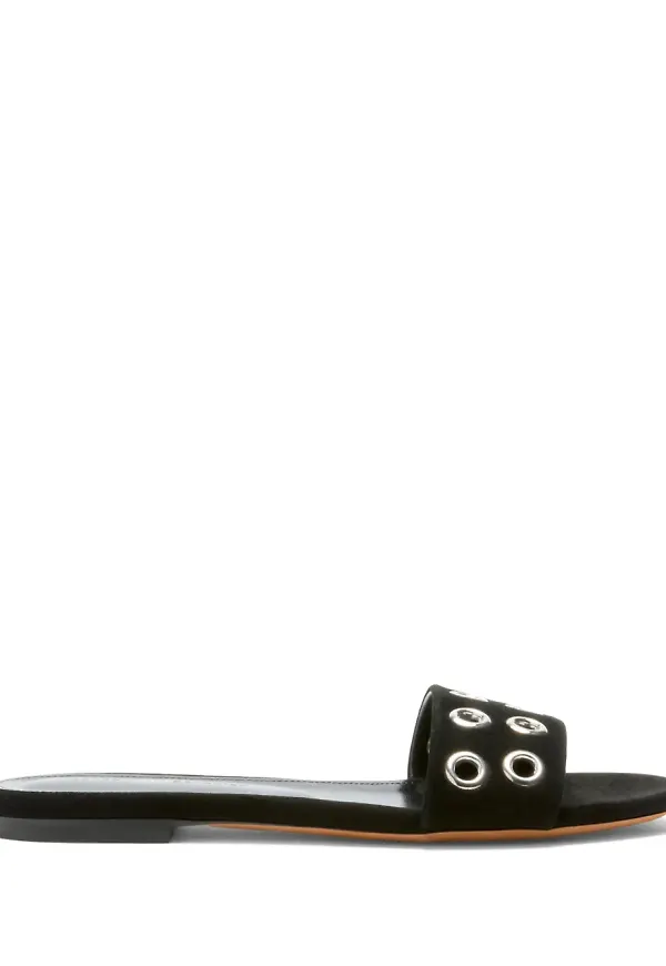 Proenza Schouler Grommet tofflor - Svart