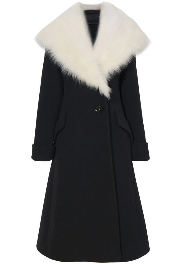 Proenza Schouler Melton shearling coat - Svart