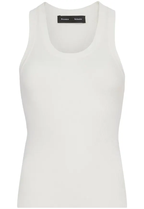 Proenza Schouler stickat linne - Vit