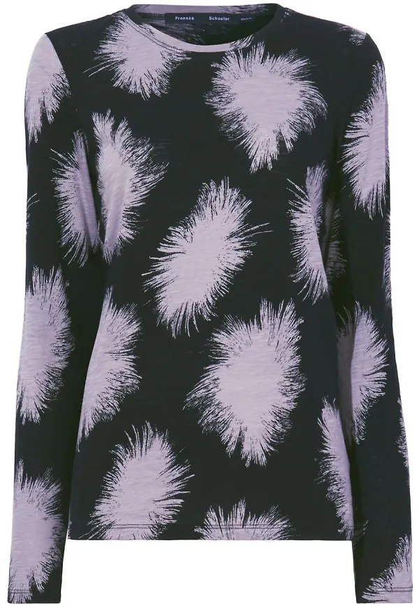 Proenza Schouler t-shirt med tryck - Svart