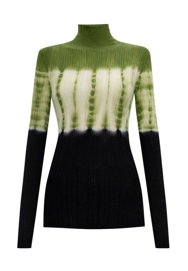 Proenza Schouler Tie-dye turtleneck sweater Grön, Dam