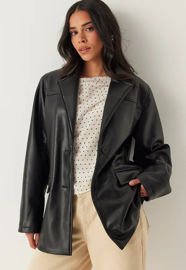 PU Blazer Jacket