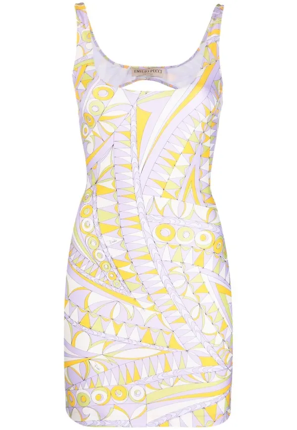 PUCCI Bandierine klänning - Lila
