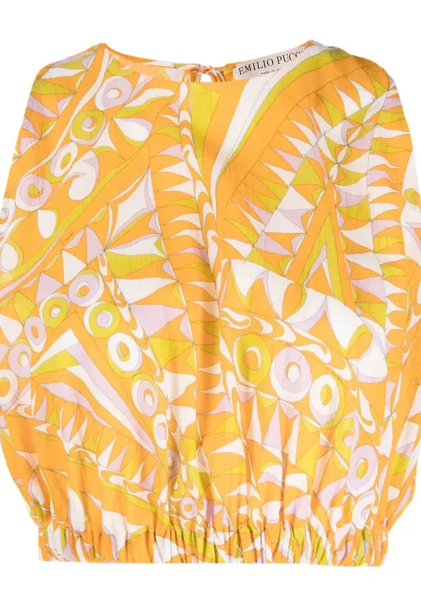 PUCCI Bandierine linne - Orange