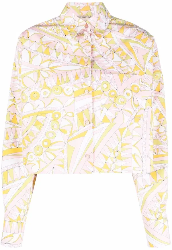 PUCCI Bandierine långärmad skjorta - Rosa