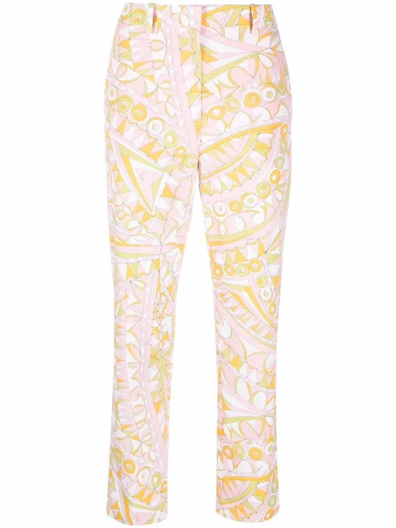 PUCCI Bandierine trekvartsbyxor - Rosa