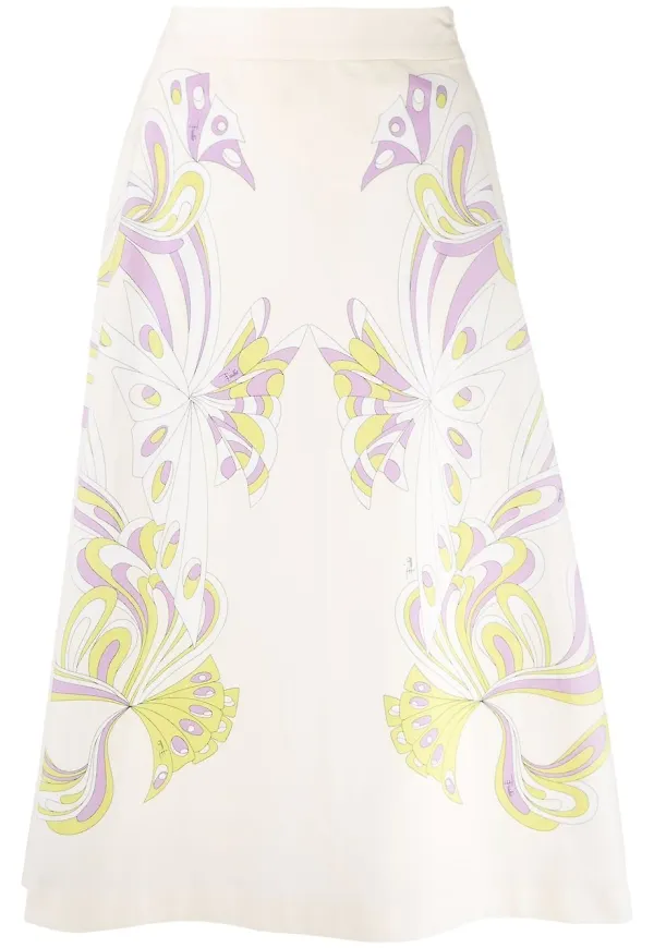PUCCI Farfalle A-linjekjol - Neutral