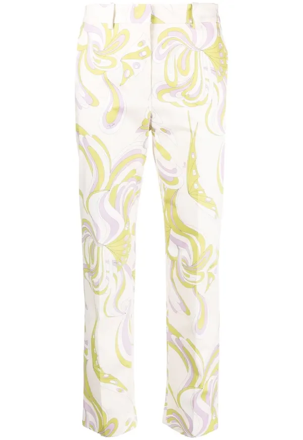 PUCCI Farfalle raka byxor - Vit