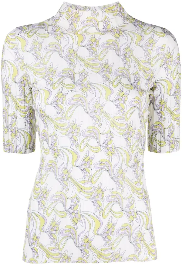 PUCCI Farfalle stickad topp - Neutral