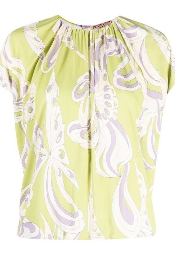 PUCCI Farfalle t-shirt - Grön