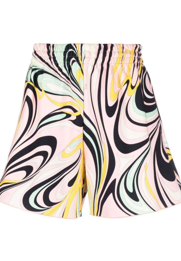 PUCCI mjukisshorts med grafiskt tryck - Rosa
