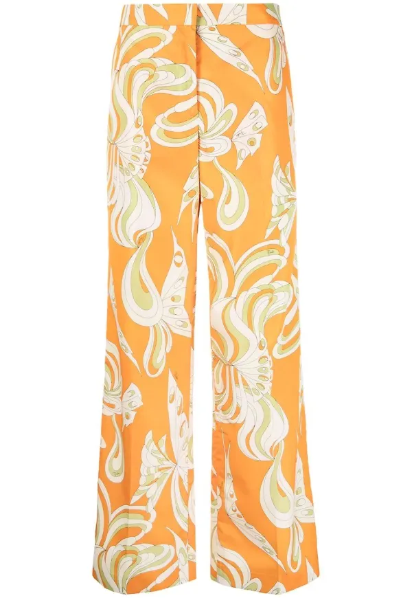 PUCCI vida byxor med grafiskt tryck - Orange