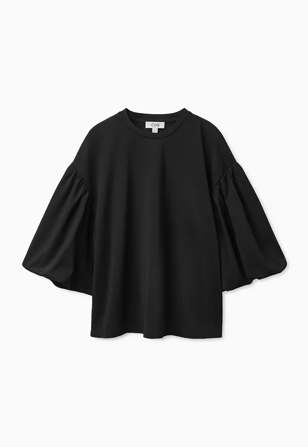 PUFF-SLEEVE T-SHIRT