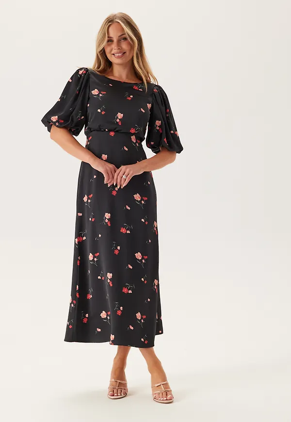 Puff Sleeve Ankle Dress