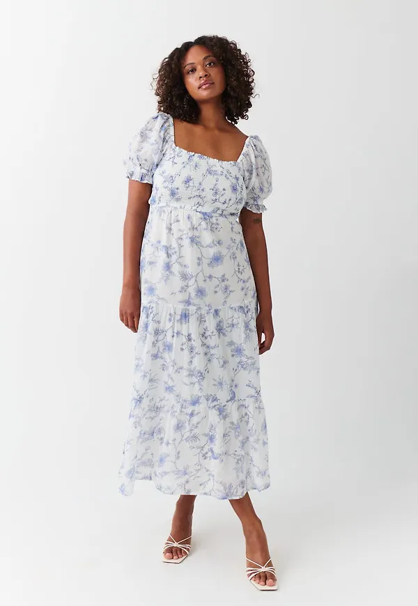 Puff sleeve dress