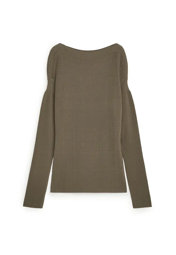Puff Sleeve Jumper - Beige