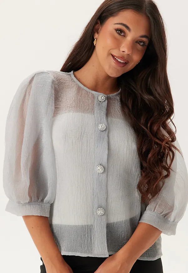 Puff Sleeve Organza Blouse
