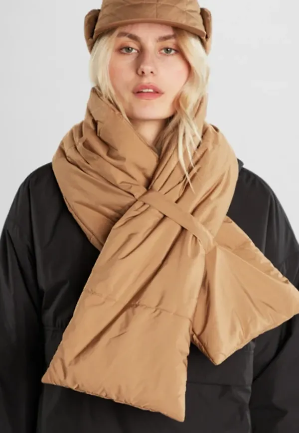 Puffer Scarf Pajala Tiger Brown
