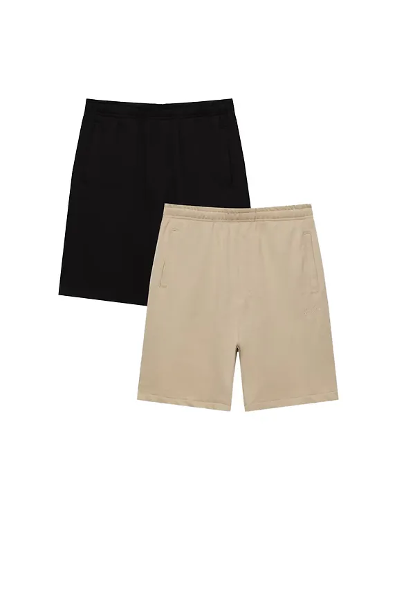 Pull&Bear Byxa beige / svart