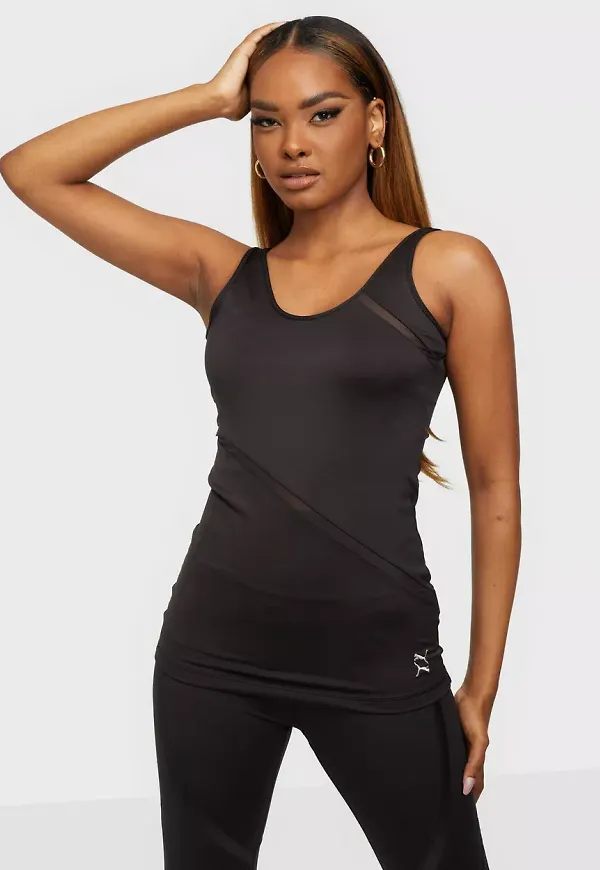 Puma - Black - EXHALE Long Lean Tank