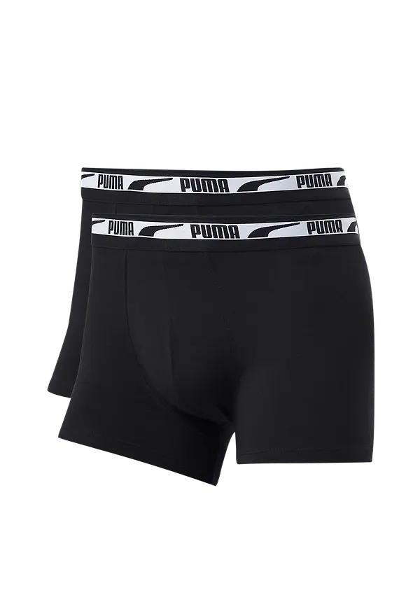 Puma - Boxerkalsonger Puma Men Multi Logo Boxer 2-pack - Svart - S